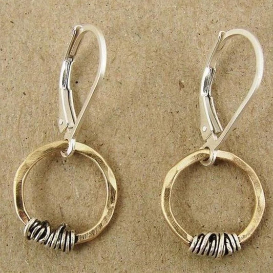 Delicate Artisan Gold Earring
