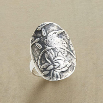 Delicate Artisan Silver Ring