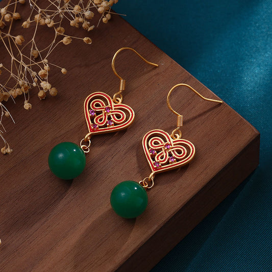 Delicate Artisan Gold Earring