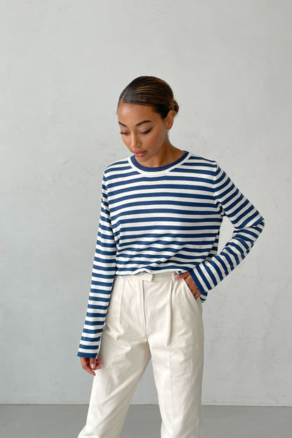 KS | Classic striped long-sleeved shirt