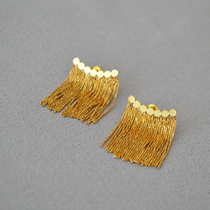 Delicate Artisan Gold Earring