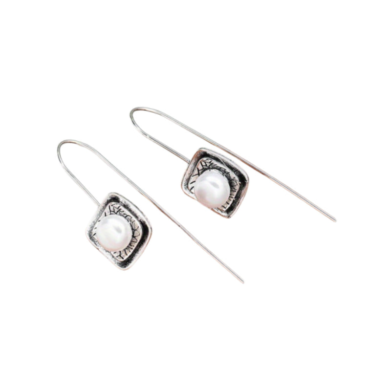 Delicate Artisan Pearl Earring