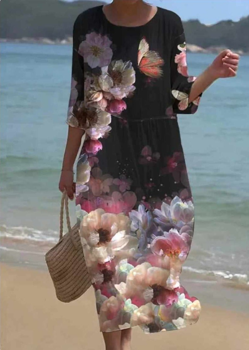 KS | Maxi dress with floral pattern