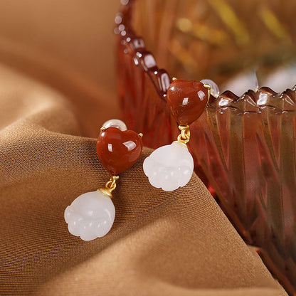 Vintage Handmade Gold Earring