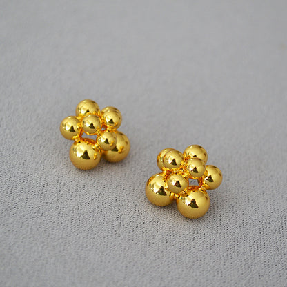 Vintage Handmade Gold Earring