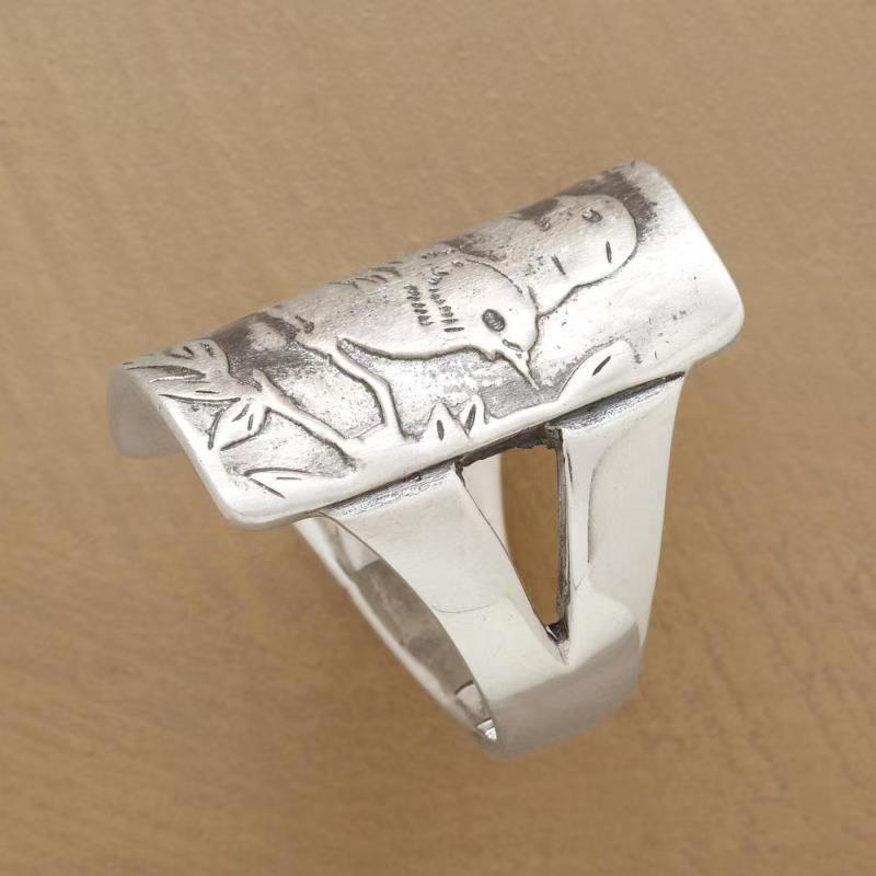 Delicate Artisan Silver Ring