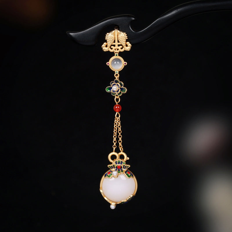 Delicate Artisan Gold Pendant