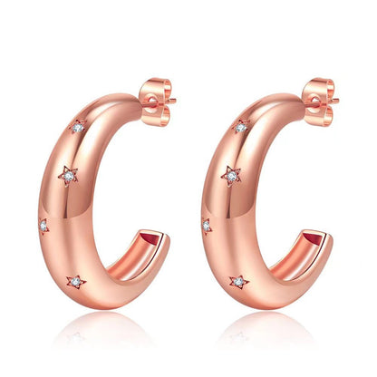 Delicate Artisan Gold Earring