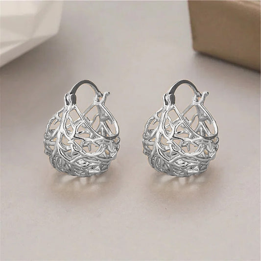 Vintage Handmade Gold Earring