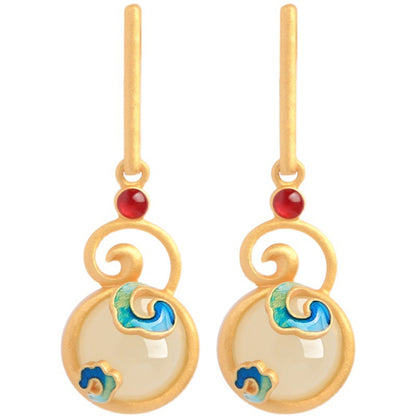 Vintage Handmade Gold Earring