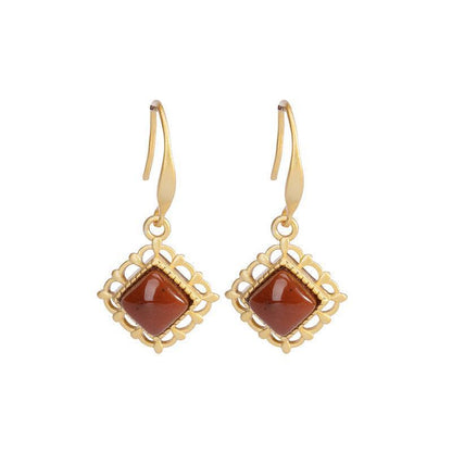 Delicate Artisan Gold Earring