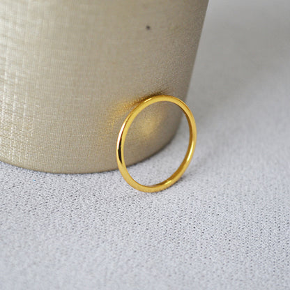 Delicate Artisan Gold Ring