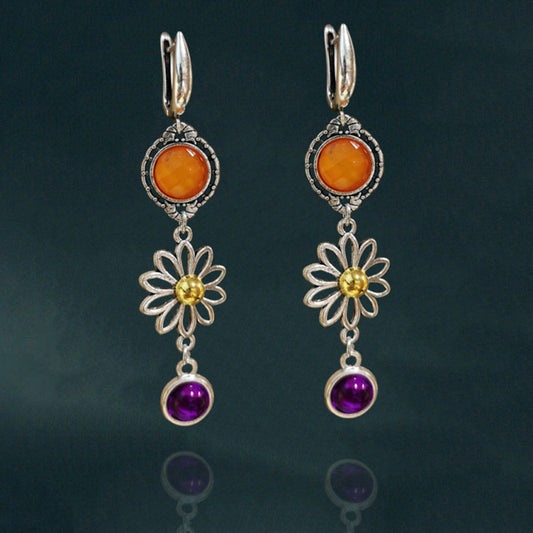 Vintage Handmade Silver Earring