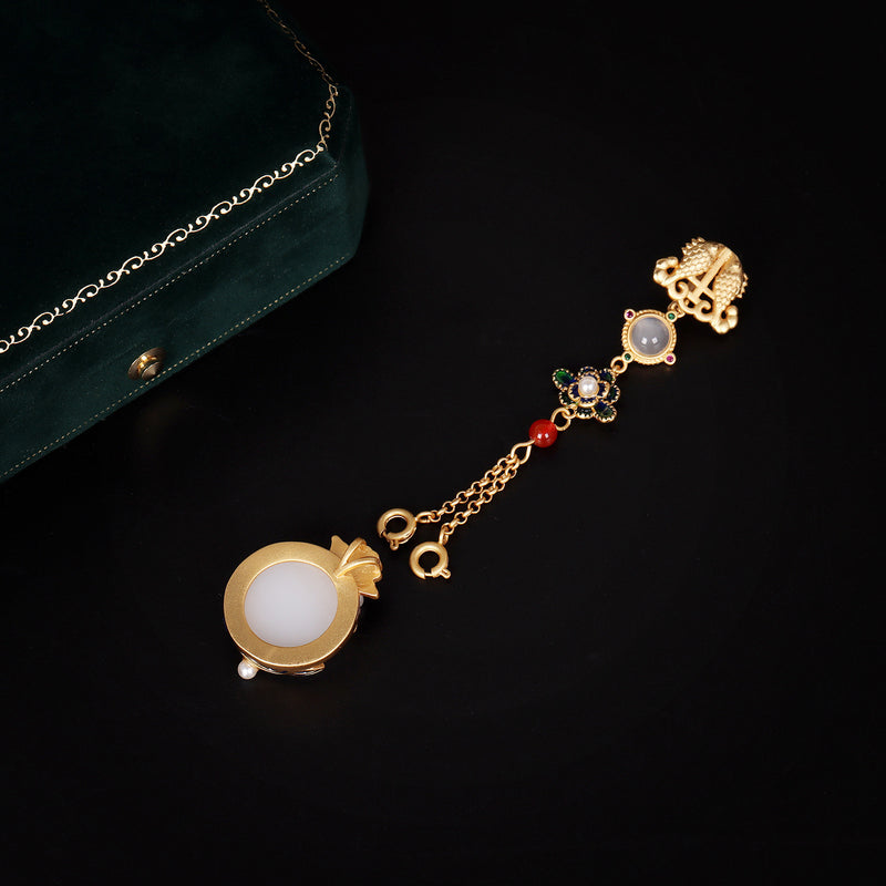 Delicate Artisan Gold Pendant