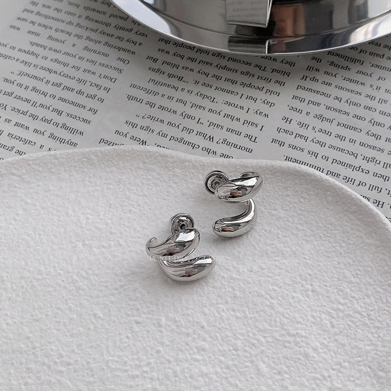 Vintage Handmade Silver Earring