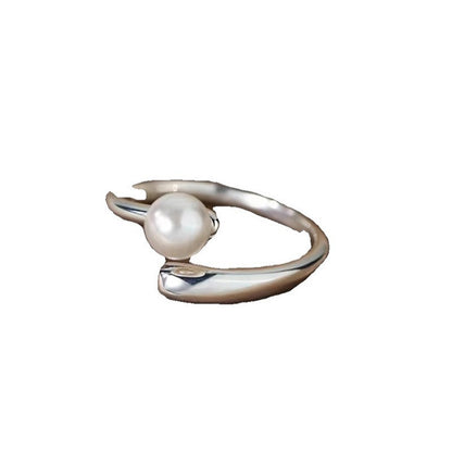 Delicate Artisan Pearl Ring