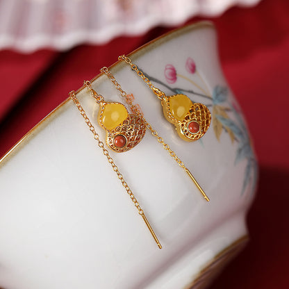 Vintage Handmade Gold Earring