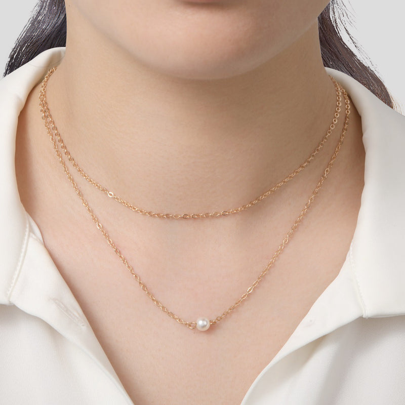 Vintage Handmade Gold Necklace