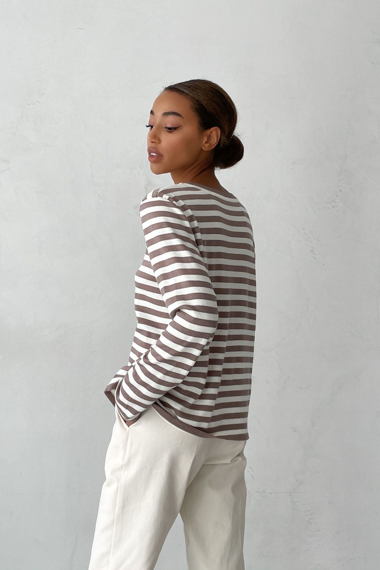 KS | Classic striped long-sleeved shirt