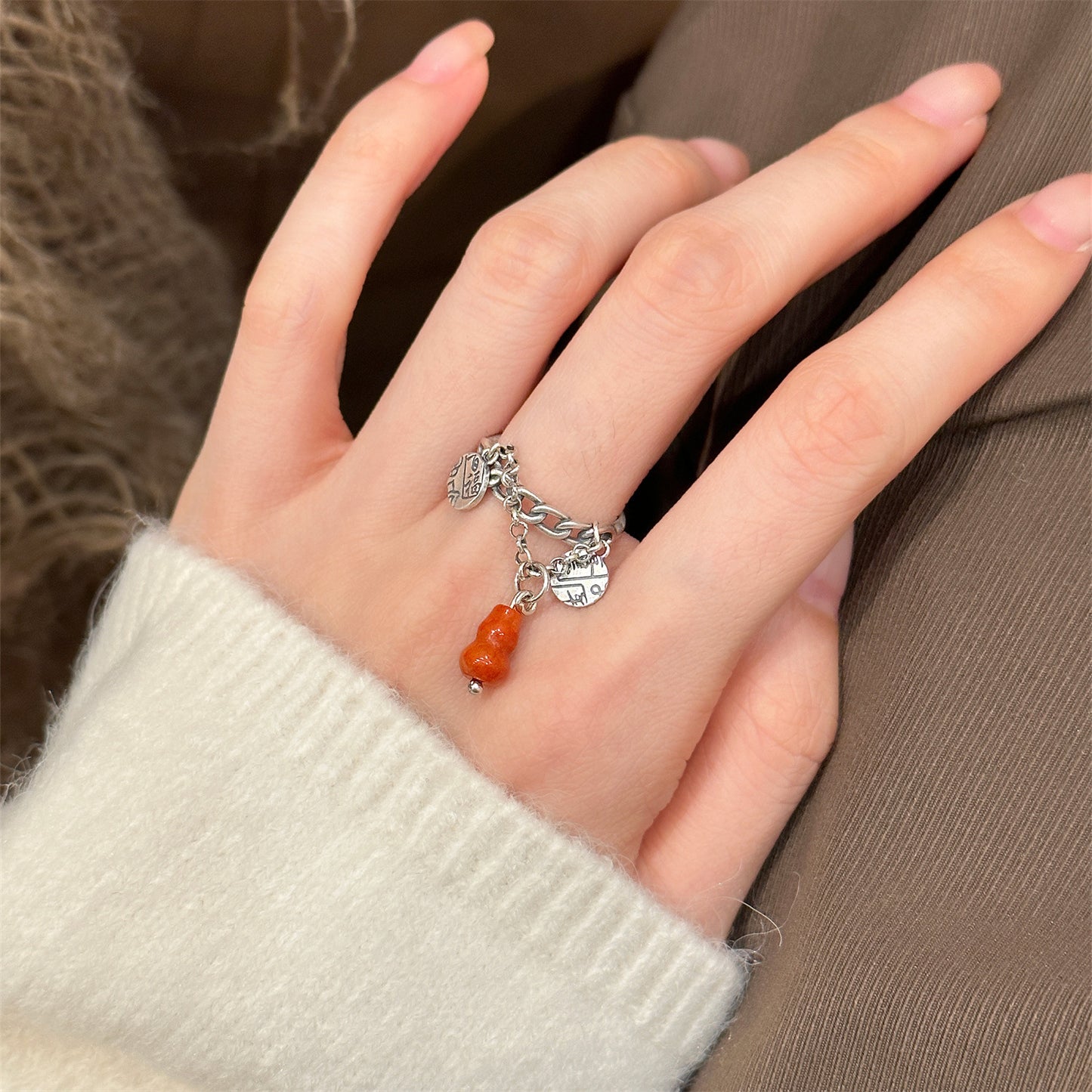 Delicate Artisan Silver Ring
