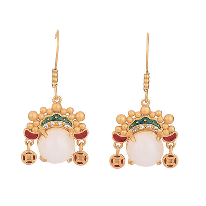 Delicate Artisan Gold Earring
