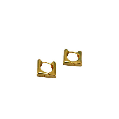 Vintage Handmade Gold Earring