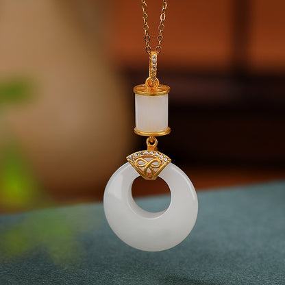 Delicate Artisan Gold Pendant