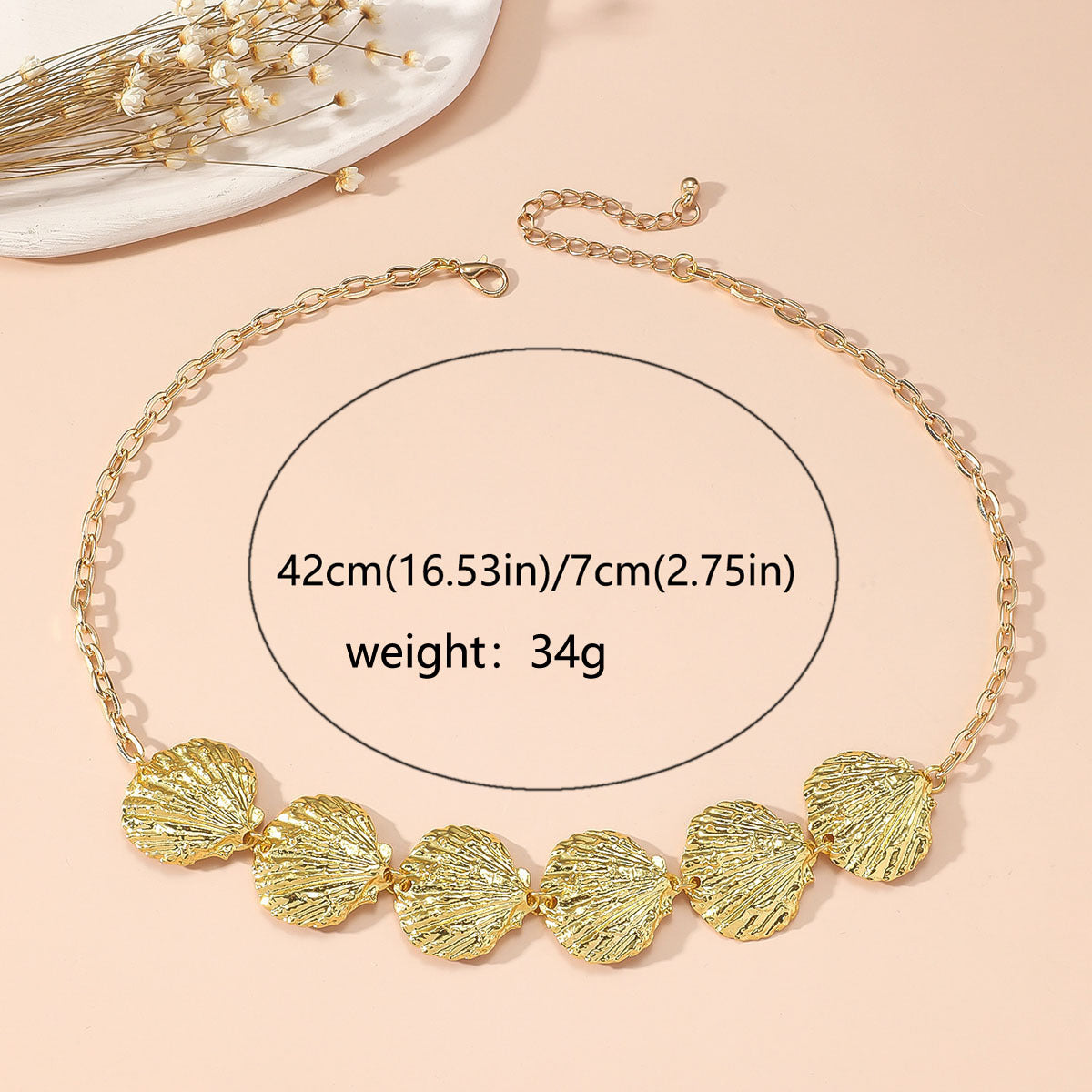 Beautiful Gold Necklace with Unique Style