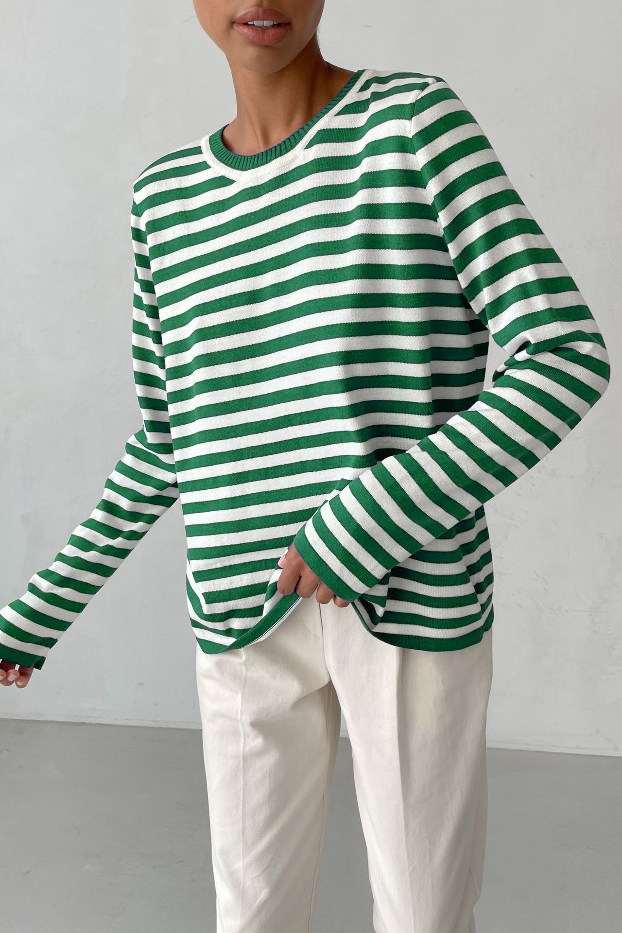 KS | Classic striped long-sleeved shirt