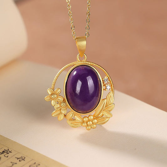 Delicate Artisan Gold Pendant