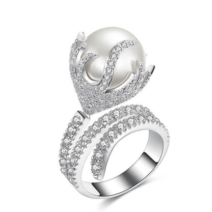 Delicate Artisan Pearl Ring