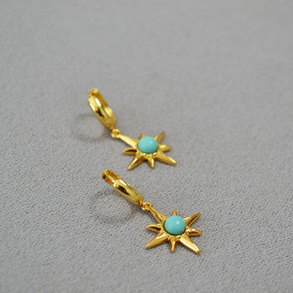 Delicate Artisan Gold Earring