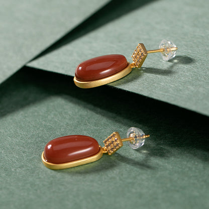 Vintage Handmade Gold Earring
