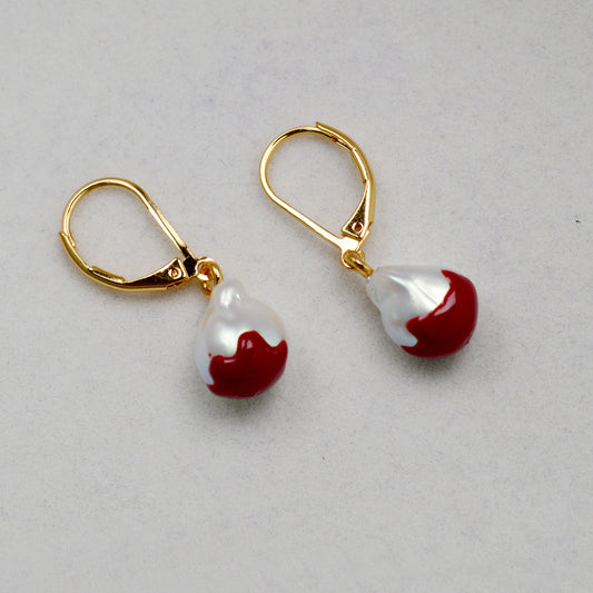 Delicate Artisan Gold Earring