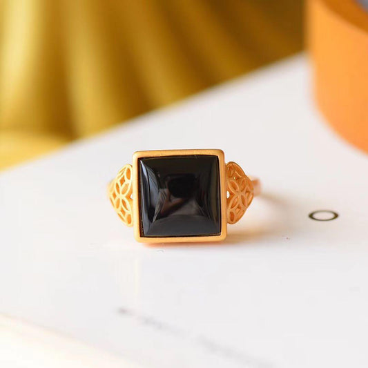 Delicate Artisan Gold Ring