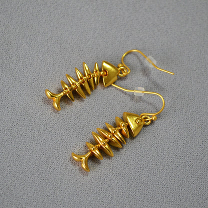 Delicate Artisan Gold Earring
