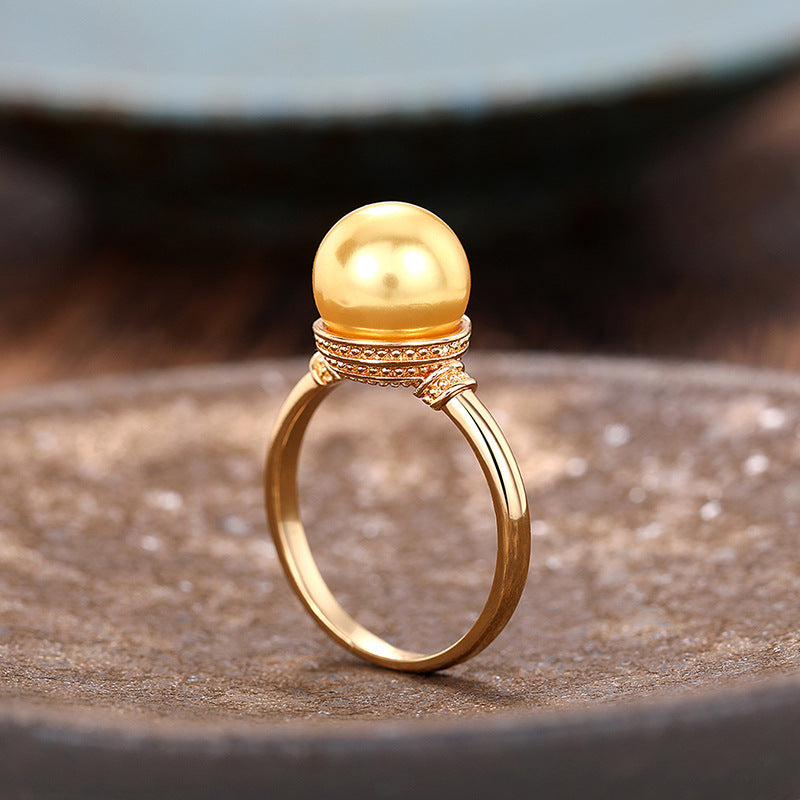 Beautiful Pearl Ring with Unique Style