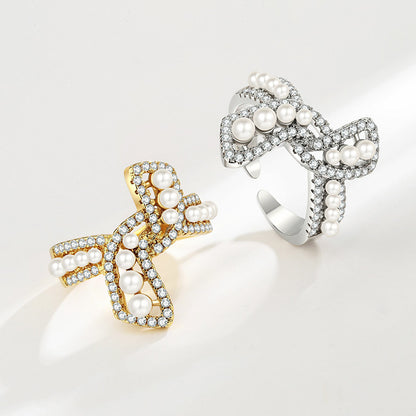 Delicate Artisan Pearl Ring