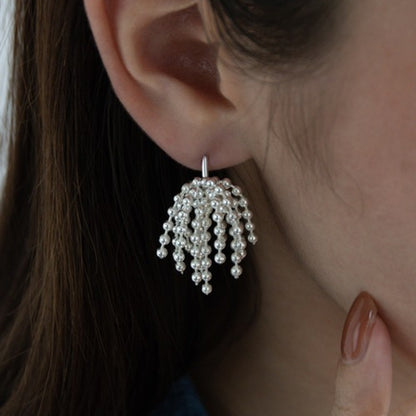 Delicate Artisan Silver Earring