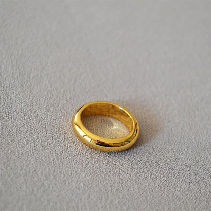 Delicate Artisan Gold Ring