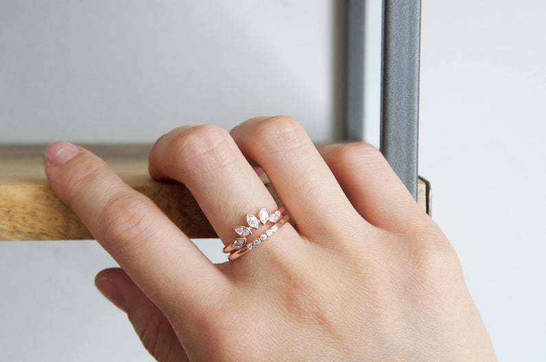 Delicate Artisan Gold Ring