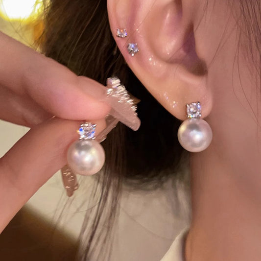 Delicate Artisan Pearl Earring