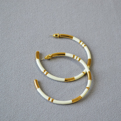 Vintage Handmade Gold Earring