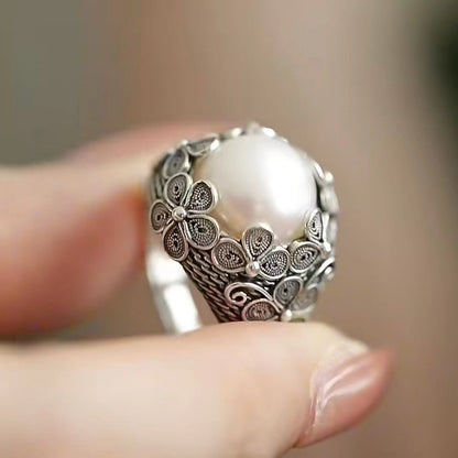 Vintage Handmade Pearl Ring