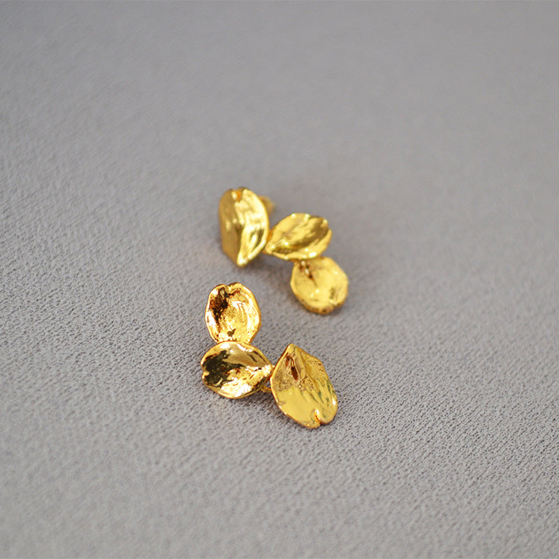 Vintage Handmade Gold Earring