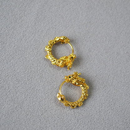 Vintage Handmade Gold Earring