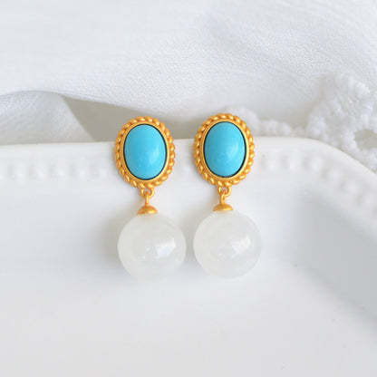 Vintage Handmade Gold Earring