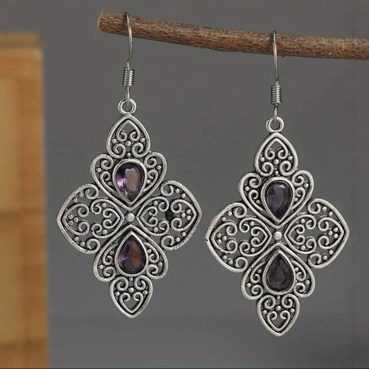 Vintage Handmade Silver Earring