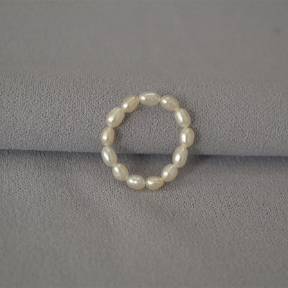 Delicate Artisan Pearl Ring