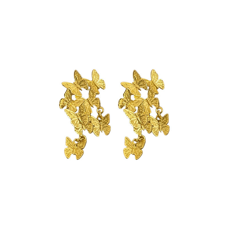 Delicate Artisan Gold Earring